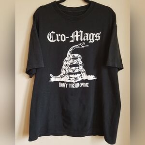 CRO-MAGS (HARDCORE NYC PUNK BAND) "DON'T THREAD ON ME" VINTAGE TEE
